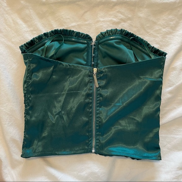 Superdown Sevilla Corset Top in Green - Picture 2 of 7